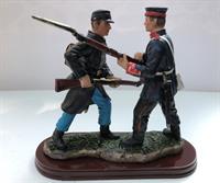 Figur - Opstilling dansk og tysk soldat i nærkamp 1864